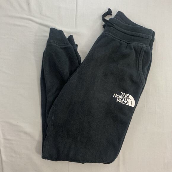 The North Face Sweatpants Small Black Joggers Pockets Casual Logo - Picture 1 of 8